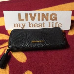 🔥😍New Black Vegan Leather Liz Claiborne Wallet